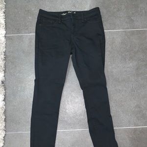 Black jeans with no rips